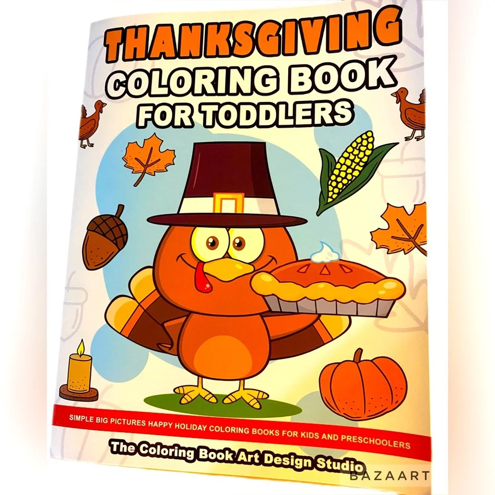 New Thanksgiving Coloring Book for you Little Artist. $6 each or deal 2/$10. - Picture 1 of 2